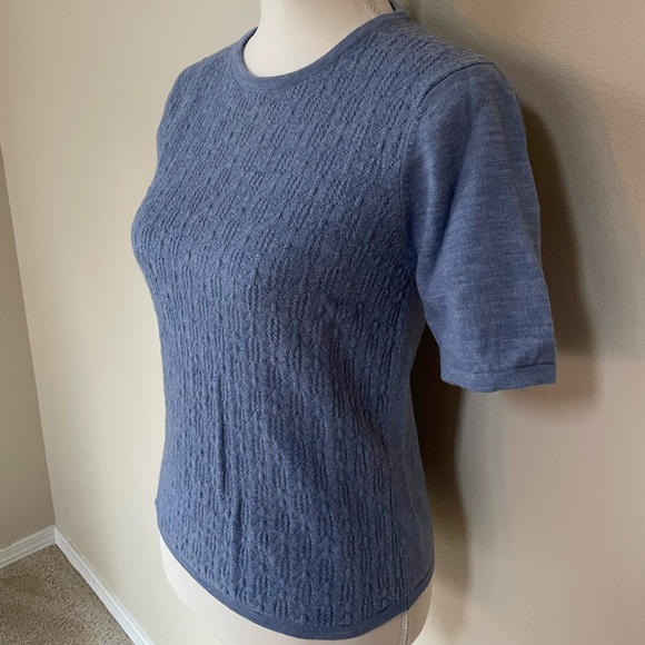 Pendleton pointelle knit merino wool sweater size M. - Picture 2 of 7